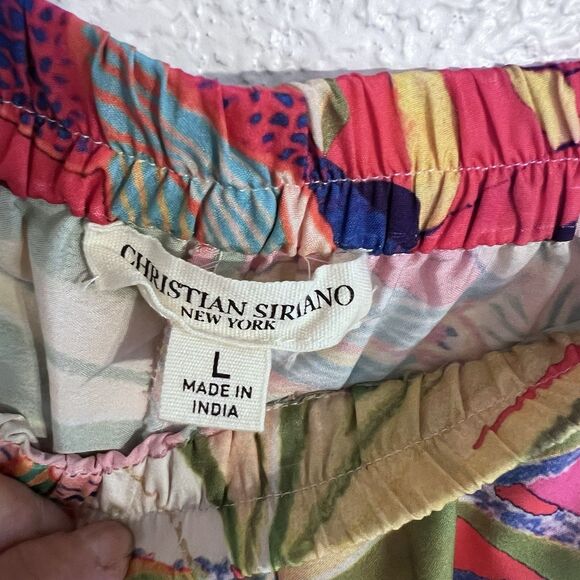 Christian Siriano Maxi Skirt Large Floral Boho Resort Beach Vacation - Picture 3 of 5